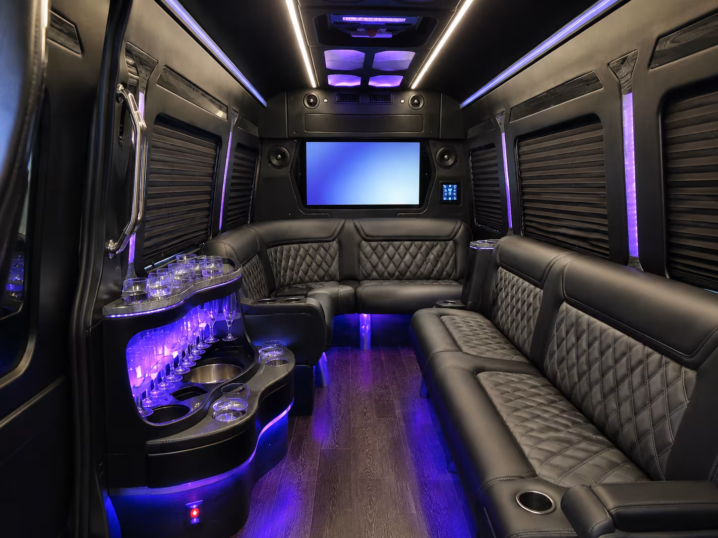 midland sporting event transportation onboard seating